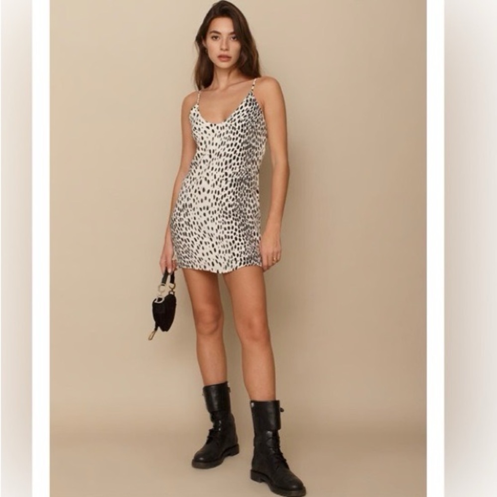 Reformation Ventura Cheetah Dress- Size XS - Worn Once - Trending For Fall